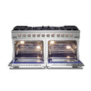 Forno 2-Piece Appliance Package - 60-Inch Gas Range and Wall Mount Range Hood in Stainless Steel