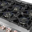 Forno 2-Piece Appliance Package - 60-Inch Gas Range and Wall Mount Range Hood in Stainless Steel