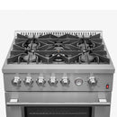 Forno 2-Piece Appliance Package - 30-inch Giovanni Gas Range and 31-Inch Refrigerator in Stainless Steel (FBDL-020-01CAUS)