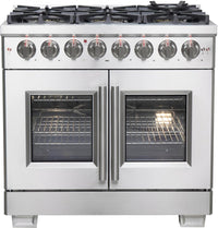 Forno Capriasca 36-Inch Freestanding Dual Fuel Range in Stainless Steel (FFSGS6387-36)