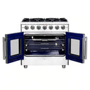 Forno Massimo 36-Inch French Door Gas Range in Stainless Steel (FFSGS6439-36)