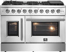 Forno Galiano 48-Inch Gas Range in Stainless Steel (FFSGS6444-48)