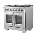 Forno Capriasca 36-Inch Freestanding All Gas Range in Stainless Steel (FFSGS6460-36)