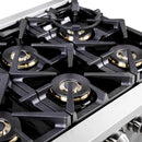 Forno Capriasca 36-Inch Freestanding All Gas Range in Stainless Steel (FFSGS6460-36)