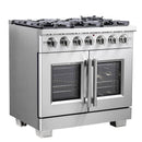 Forno Capriasca 36-Inch Freestanding All Gas Range in Stainless Steel (FFSGS6460-36)