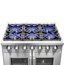 Forno Capriasca 36-Inch Freestanding All Gas Range in Stainless Steel (FFSGS6460-36)
