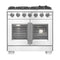 Forno Capriasca 36-Inch Freestanding All Gas Range in Stainless Steel (FFSGS6460-36)