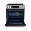 Forno 5-Piece Appliance Package - 30-Inch Induction Range, Under Cabinet Range Hood, Refrigerator with Water Dispenser, Dishwasher, and 30-Inch Microwave Oven in Stainless Steel