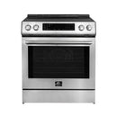 Forno 5-Piece Appliance Package - 30-Inch Induction Range, Under Cabinet Range Hood, Refrigerator, Dishwasher, and  30-Inch Microwave Oven in Stainless Steel