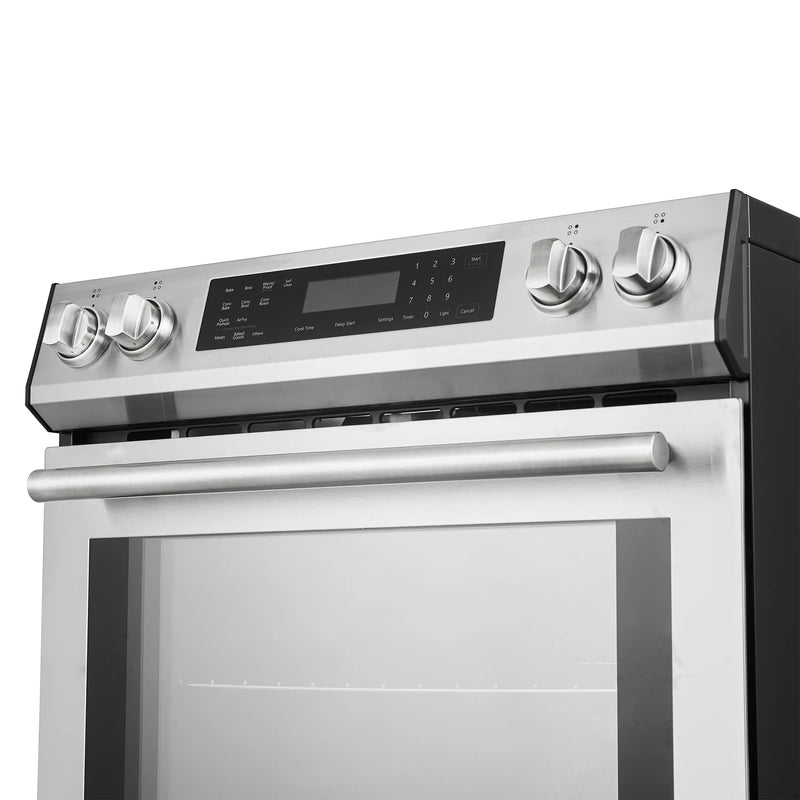 Forno Espresso Donatello 30-Inch Slide-In Induction Range in Stainless Steel with Brass Handle (FFSIN0905-30)