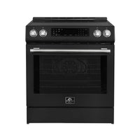 Forno Espresso Donatello 30-Inch Induction Range in Black with Stainless Steel Handle (FFSIN0905-30BLK)