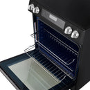 Forno 2-Piece Appliance Package - 30-Inch Induction Range and 36-Inch Side by Side Refrigerator with Water Dispenser in Black with Antique Brass Handle (FBDL-015-14CAUS)