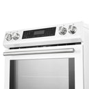 Forno 5-Piece Appliance Package - 30-Inch Induction Range, Under Cabinet Range Hood, Refrigerator with Water Dispenser, Dishwasher, and 30-Inch Microwave Oven in White with Antique Brass Trim