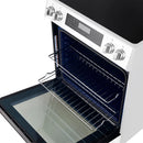 Forno 2-Piece Appliance Package - 30-Inch Induction Range and 36-Inch Side by Side Refrigerator with Water Dispenser in White with Stainless Steel Handle (FBDL-015-09CAUS)