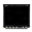 Forno Leonardo Espresso 30-Inch Slide-In Black Induction Range with Stainless Steel Trim (FFSIN0982-30BLK)