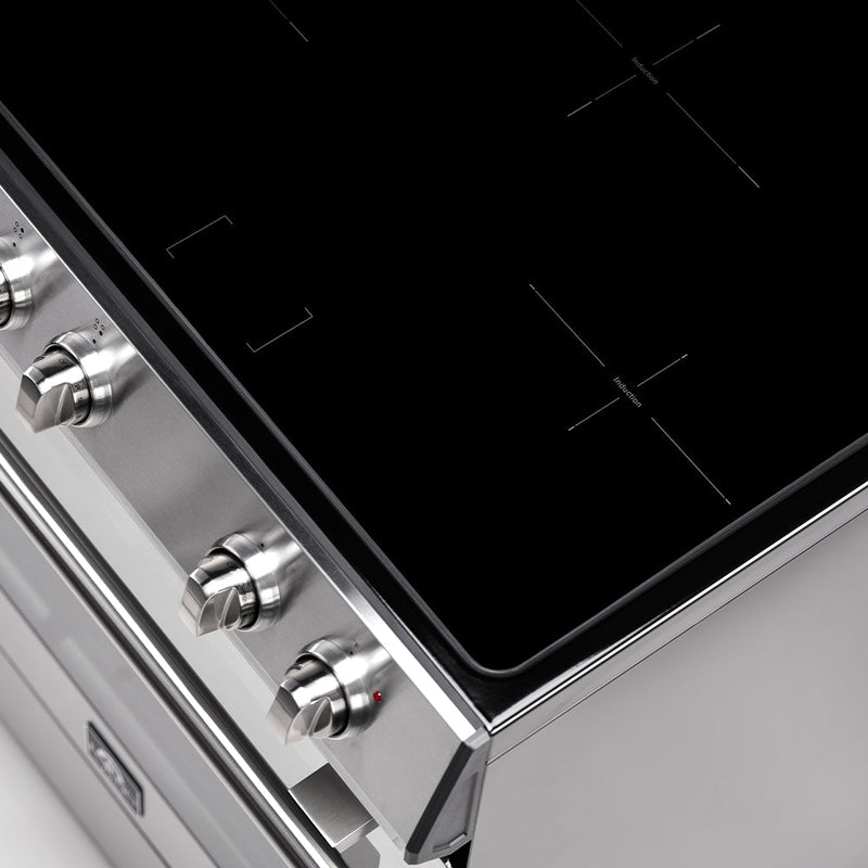 Forno 5-Piece Appliance Package - 30-Inch Inducton Range, Under Cabinet Range Hood, Refrigerator, Dishwasher, and 24-Inch Microwave Oven in Stainless Steel