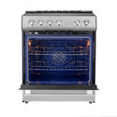 Forno 4-Piece Appliance Package - 30-Inch Induction Range, Under Cabinet Range Hood, French Door Refrigerator with Water Dispenser, and Dishwasher in Stainless Steel