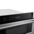 Forno 5-Piece Appliance Package - 30-Inch Electric Range, Under Cabinet Range Hood, French Door Refrigerator, Dishwasher, and 30-Inch Microwave Drawer in Stainless Steel