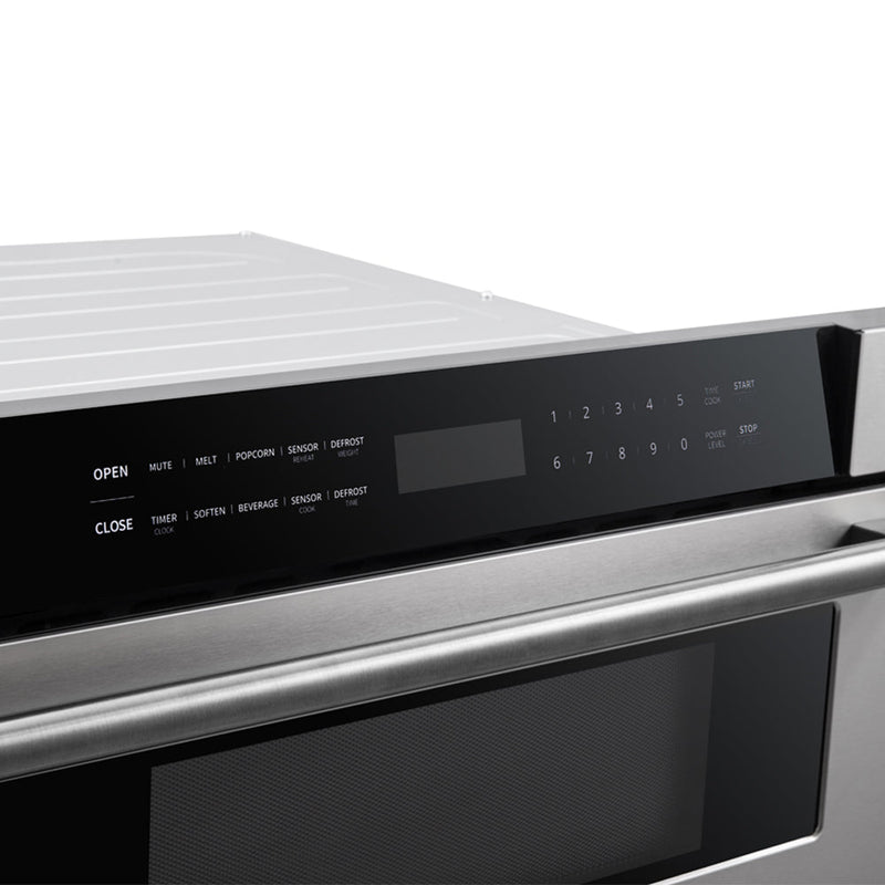 Forno 5-Piece Appliance Package - 30-Inch Gas Range, Under Cabinet Range Hood, Refrigerator wth Water Dispenser, Dishwasher, and 30-Inch Microwave Drawer in Stainless Steel
