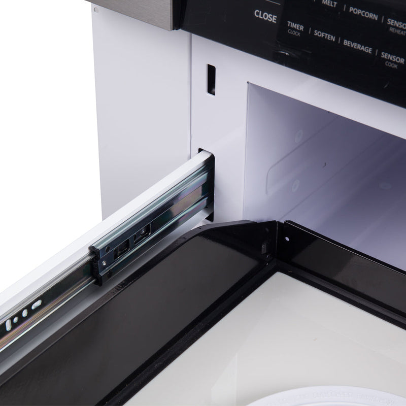 Forno Galiano 5-Piece Appliance Package - 36-Inch Gas Range, 36-Inch Hood, 36-Inch Refrigerator, 24-Inch Dishwasher, & 30-Inch Microwave Drawer in Black with Antique Brass Trim