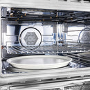 Forno Galiano 5-Piece Appliance Package - 48-Inch Gas Range, 48-Inch Hood, 36-Inch Refrigerator, 24-Inch Dishwasher, & 24-Inch Microwave Oven in Black with Antique Brass Trim