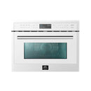 Forno Oliena Espresso 24-Inch 1.6 Cu.ft Microwave Oven in White with Stainless Steel Handle (FMWDR3093-24WHT)