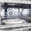 Forno 4-Piece Appliance Package - 36-Inch Dual Fuel Range, 60-Inch Refrigerator, Dishwasher, & 24-Inch Microwave Oven in White with Antique Brass Handle