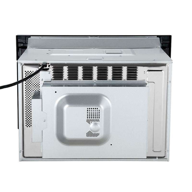 Forno Galiano 5-Piece Appliance Package - 36-Inch Dual Fuel Range, 36-Inch Hood, 36-Inch Refrigerator, 24-Inch Dishwasher, & 30-Inch Microwave Oven in Black with Antique Brass Trim