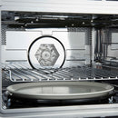 Forno Galiano 5-Piece Appliance Package - 48-Inch Gas Range, 48-Inch Hood, 36-Inch Refrigerator, 24-Inch Dishwasher, & 30-Inch Microwave Oven in Black with Antique Brass Trim