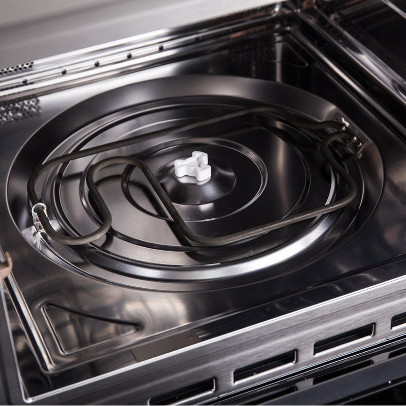 Forno 5-Piece Appliance Package - 30-Inch Inducton Range, Under Cabinet Range Hood, Refrigerator with Water Dispenser, Dishwasher, and 24-Inch Microwave Oven in Stainless Steel