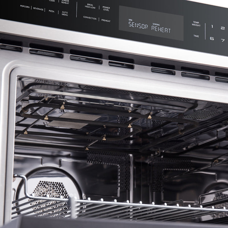 Forno 2-Piece Appliance Package - 30-Inch Vomero Double Wall Oven & 30-Inch Microwave Oven in Stainless Steel