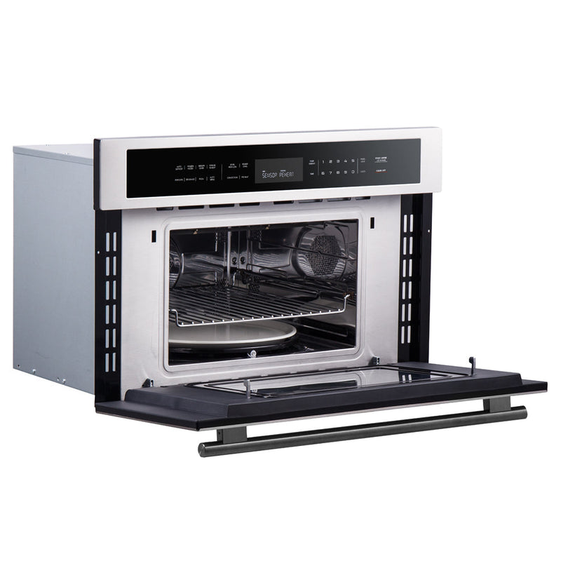 Forno 2-Piece Appliance Package - 30-Inch Vomero Double Wall Oven & 30-Inch Microwave Oven in Stainless Steel