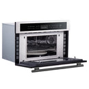 Forno 5-Piece Appliance Package - 30-Inch Electric Range, Under Cabinet Range Hood, Refrigerator with Water Dispenser, Dishwasher, and 30-Inch Microwave Oven in Stainless Steel