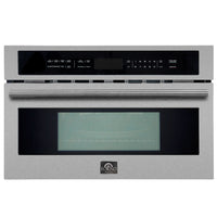 Forno Oliena Espresso 30-Inch Built-In 1.6 Cu. Ft. Compact Oven in Stainless Steel (FMWDR3093-30)