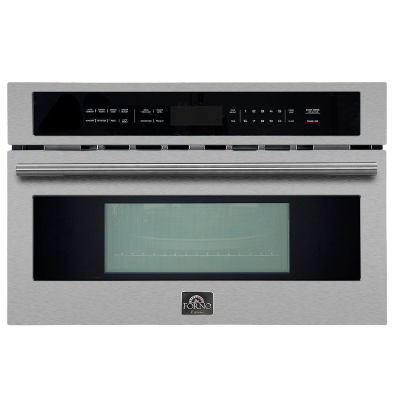 Forno 2-Piece Appliance Package - 30-Inch Vomero Double Wall Oven & 30-Inch Microwave Oven in Stainless Steel