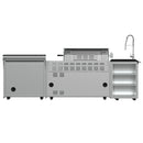 Forno Bulnes Outdoor Kitchen 40-Inch BBQ 95,000 BTU, with 5 Burners, Sear & Rotisserie Infrared Side Burner, 1.8 cu.ft. Beverage Center & Black Granite Countertops (FODKT2520BLK)