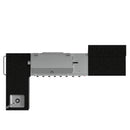 Forno Bulnes Outdoor Kitchen 40-Inch BBQ 95,000 BTU, with 5 Burners, Sear & Rotisserie Infrared Side Burner, 1.8 cu.ft. Beverage Center & Black Granite Countertops (FODKT2520BLK)