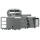 Forno Bulnes Outdoor Kitchen 40-Inch BBQ 95,000 BTU, with 5 Burners, Sear & Rotisserie Infrared Side Burner, 1.8 cu.ft. Beverage Center & White Sintered Stone Countertops (FODKT2520WHT)