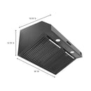 Forno 5-Piece Appliance Package - 30-Inch Gas Range, Under Cabinet Range Hood, Refrigerator, Dishwasher, and 30-Inch Microwave Drawer in Black with Antique Brass Trim