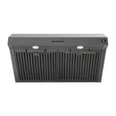 Forno 5-Piece Appliance Package - 30-Inch Induction Range, Under Cabinet Range Hood, Refrigerator, Dishwasher, and 30-Inch Microwave Oven in Black with Antique Brass Trim