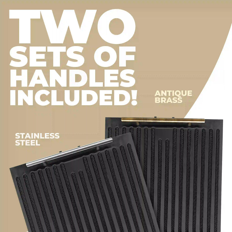 Forno 2-Piece Appliance Package - 30-Inch Espresso Electric Range & Under Cabinet Range Hood in Black with Stainless Steel Handle