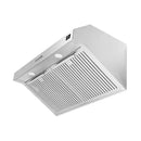 Forno 5-Piece Appliance Package - 30-Inch Electric Range, Under Cabinet Range Hood, French Door Refrigerator, Dishwasher, and 30-Inch Microwave Drawer in Stainless Steel