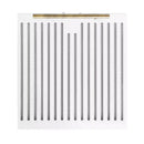 Forno 3-Piece Appliance Package - 30-Inch Espresso Electric Range, Under Cabinet Range Hood, & 31-Inch Refrigerator in White with Antique Brass Handle