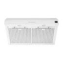 Forno 5-Piece Appliance Package - 30-Inch Inducton Range, Under Cabinet Range Hood, Refrigerator, Dishwasher, and  24-Inch Microwave Oven in White with Antique Brass Trim