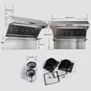 Forno 48-Inch 1200 CFM Wall Mount Range Hood with Baffle Filter and Back Splash in Stainless Steel (FRHWM5029-48)