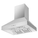 Forno 5-Piece Appliance Package - 30-Inch Electric Range, Wall Mount Range Hood, Pro-Style Refrigerator, Dishwasher, and 24-Inch Microwave Oven in Stainless Steel