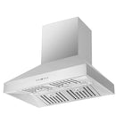 Forno 4-Piece Appliance Package - 36" Dual Fuel Range, 36" Refrigerator, Wall Mount Hood, & 3-Rack Dishwasher in Stainless Steel
