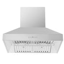 Forno 5-Piece Pro Appliance Package - 36-Inch Dual Fuel Range, Refrigerator, Wall Mount Hood, 24-Inch Microwave Drawer, & 3-Rack Dishwasher in Stainless Steel