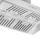 Forno 5-Piece Appliance Package - 36-Inch Dual Fuel Range, 60-Inch Pro-Style Refrigerator, Wall Mount Hood, 24-Inch Microwave Drawer, & 3-Rack Dishwasher in Stainless Steel
