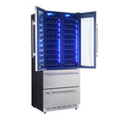 Forno Campania 32-Inch 17.7 cu.ft. Wine Cooler in Stainless Steel (FWCDR6635-32S)